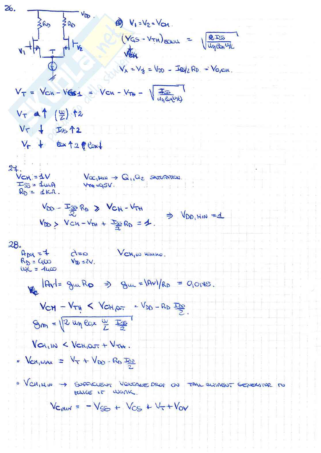 Esercizi coppie differenziali - Parte II Pag. 6