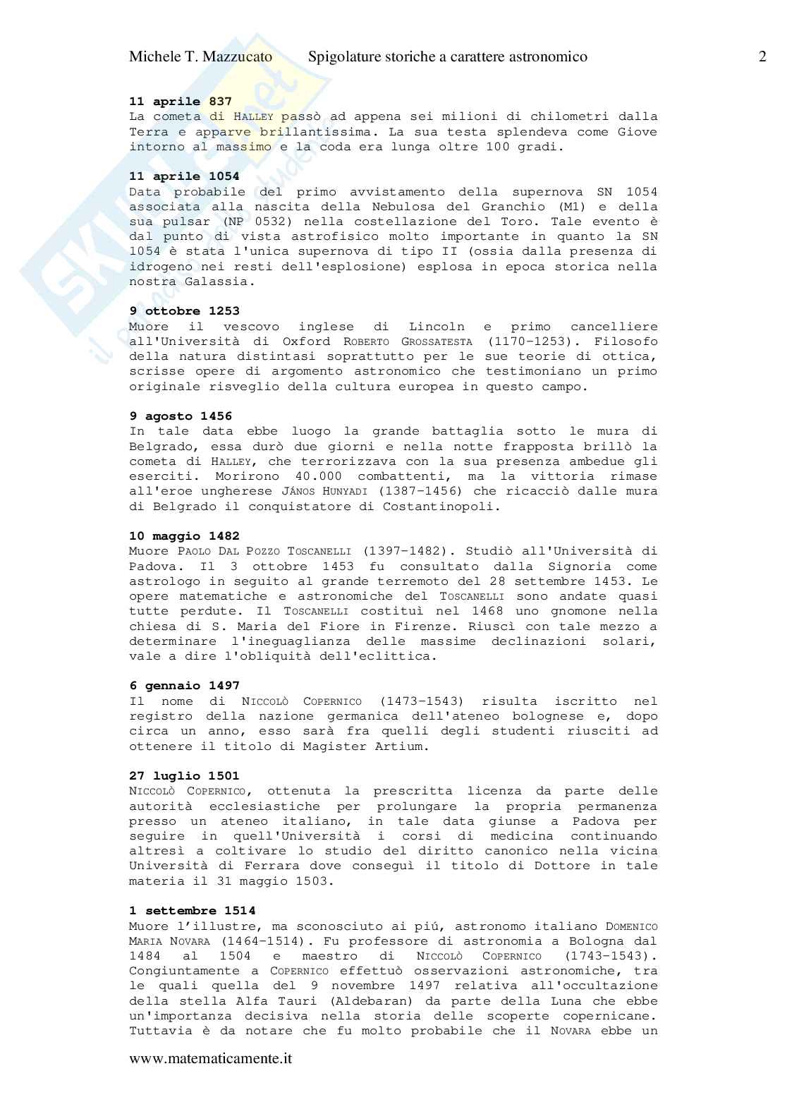 Cronologia di storia dell'astronomia Pag. 2