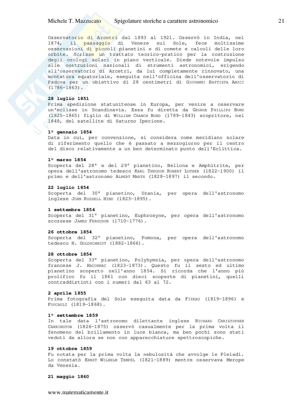 Cronologia di storia dell'astronomia Pag. 21