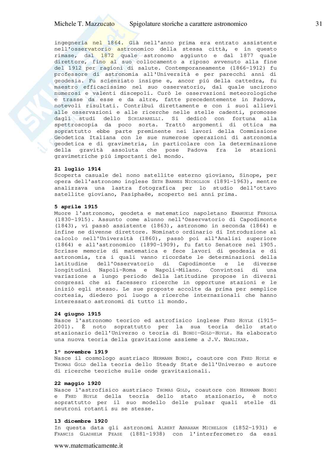 Cronologia di storia dell'astronomia Pag. 31