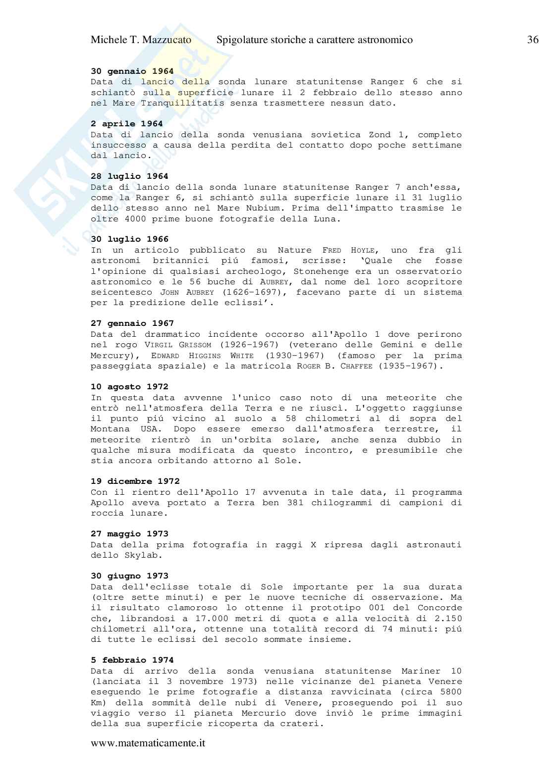 Cronologia di storia dell'astronomia Pag. 36