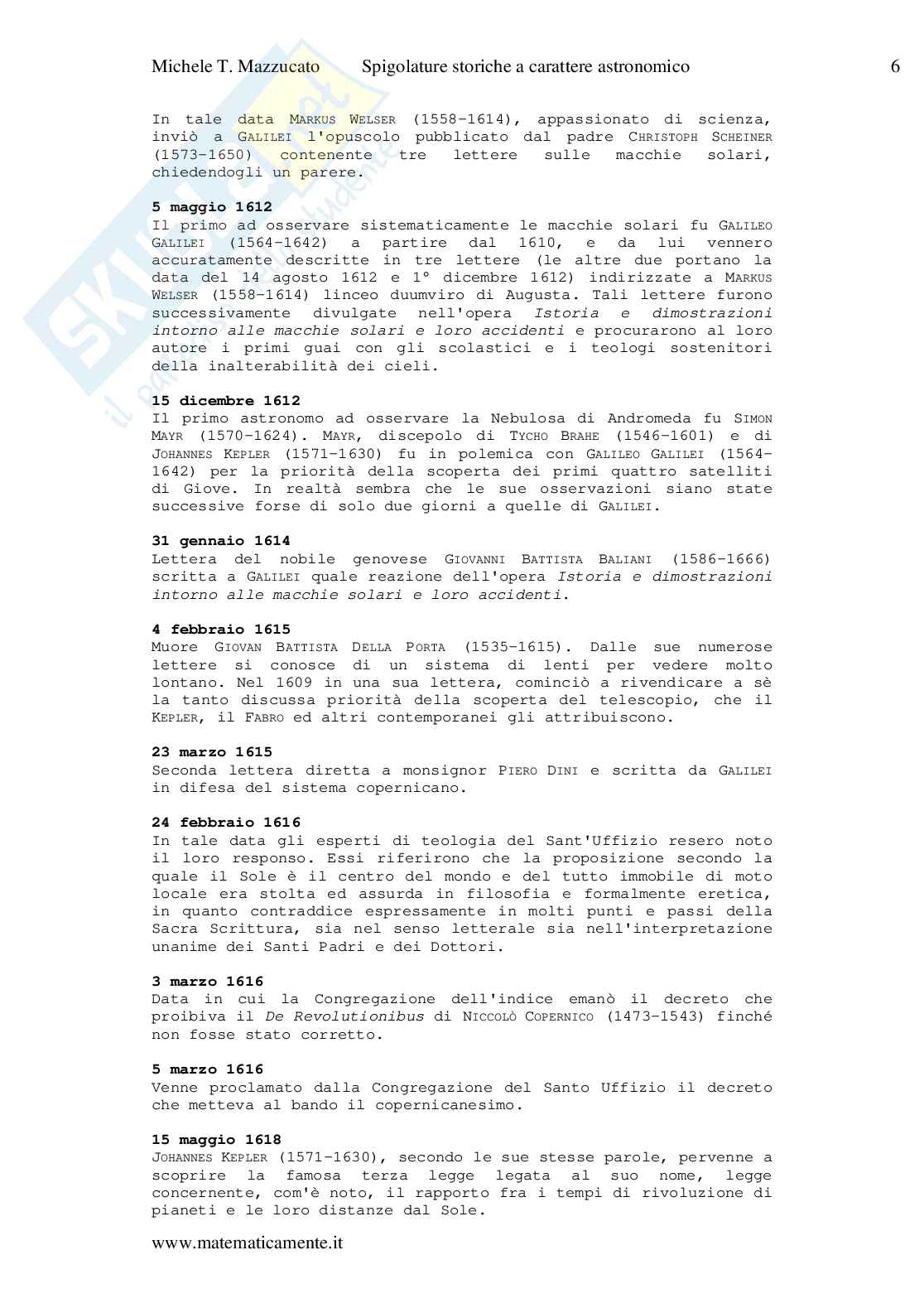 Cronologia di storia dell'astronomia Pag. 6