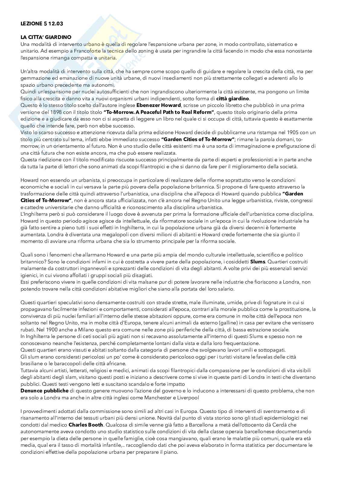 Riassunto esame Urbanistica, Prof. Gaeta Luca, libro consigliato Il primo libro di urbanistica, Gaeta Pag. 1