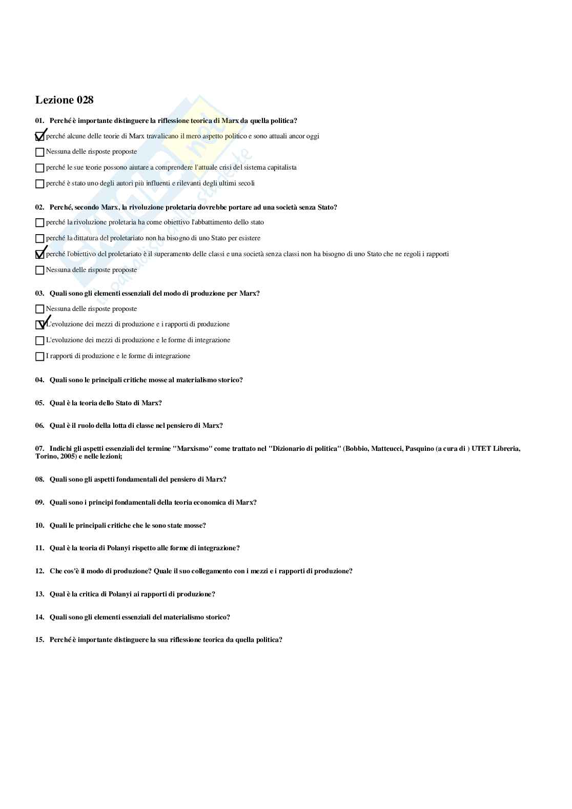 Paniere Analisi del linguaggio politico - Risposte multiple - aggiornato (2025) Pag. 31