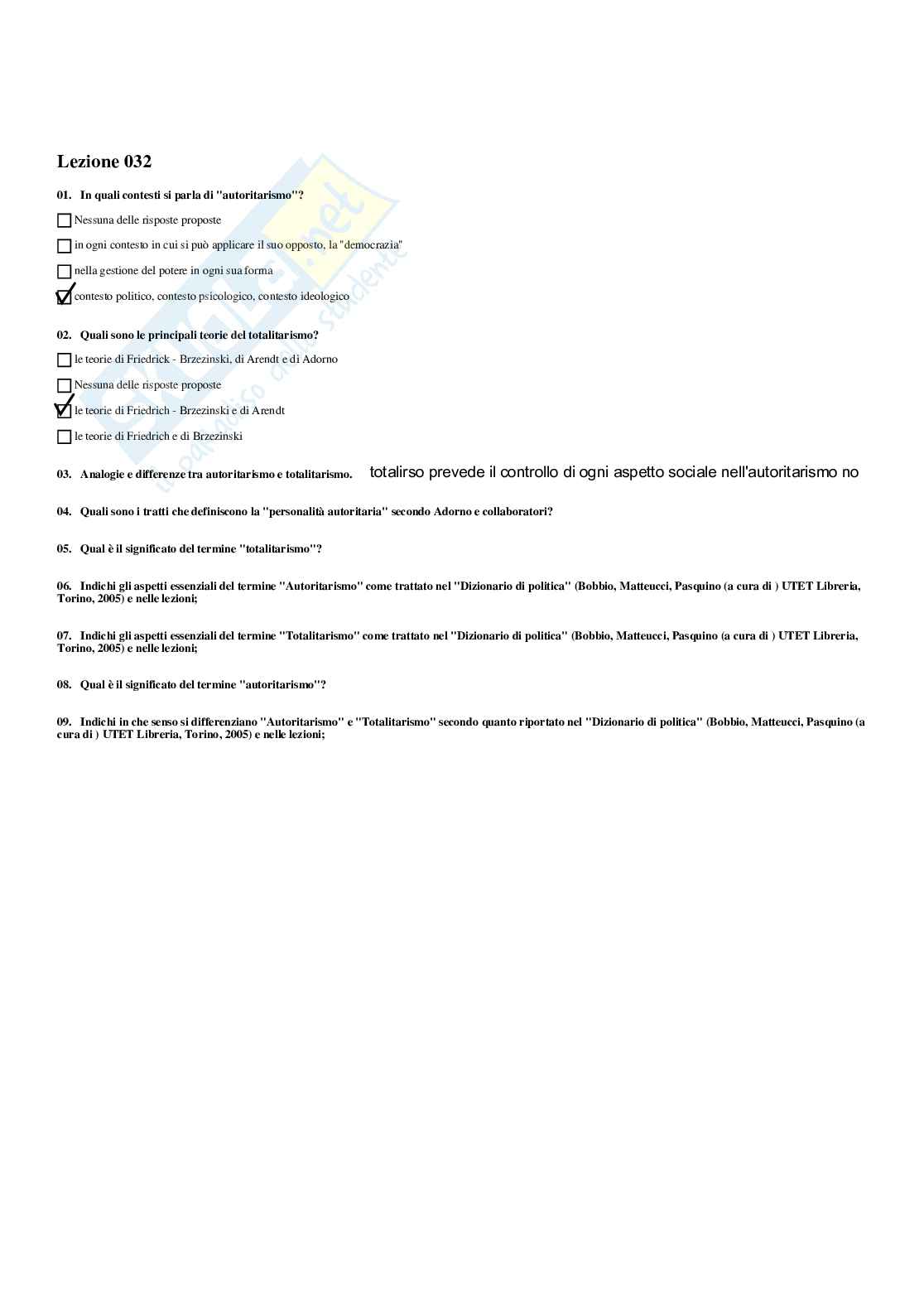 Paniere Analisi del linguaggio politico - Risposte multiple - aggiornato (2025) Pag. 36