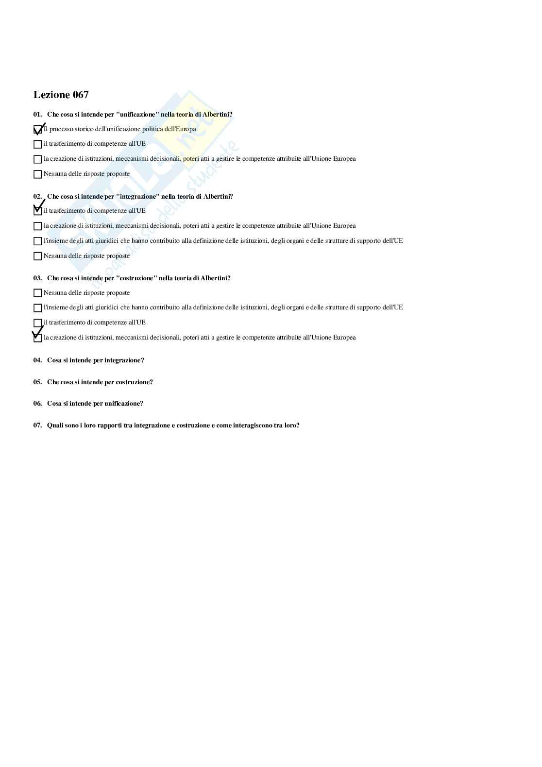 Paniere Analisi del linguaggio politico - Risposte multiple - aggiornato (2025) Pag. 81