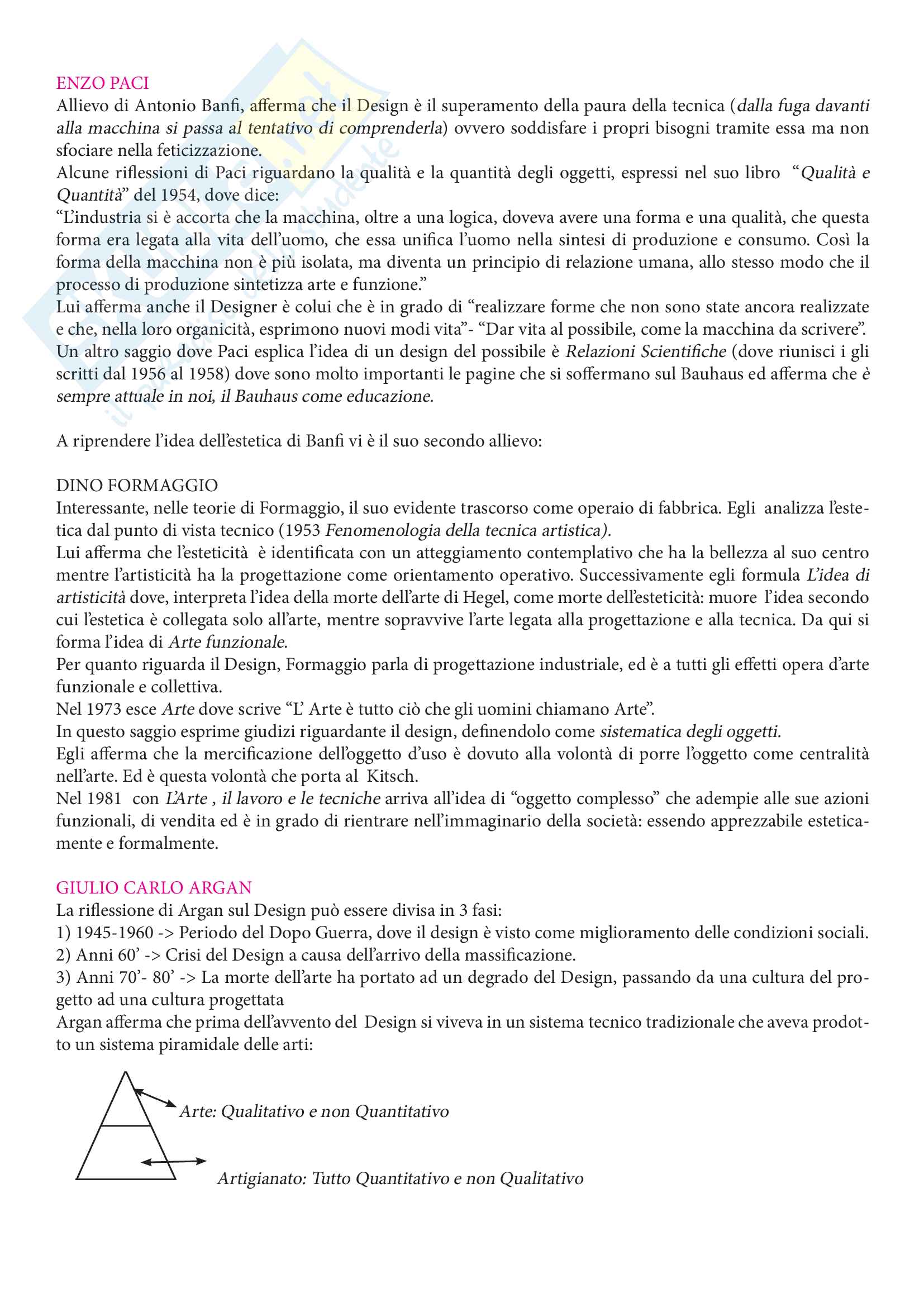 Appunti Esrtetica e design prof Andrea Mecacci Pag. 21