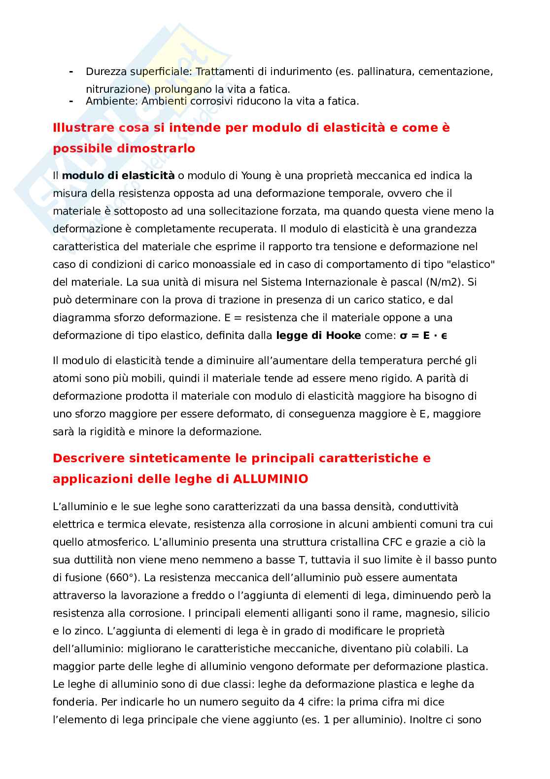 Domande Tecnologie dei materiali  Pag. 11