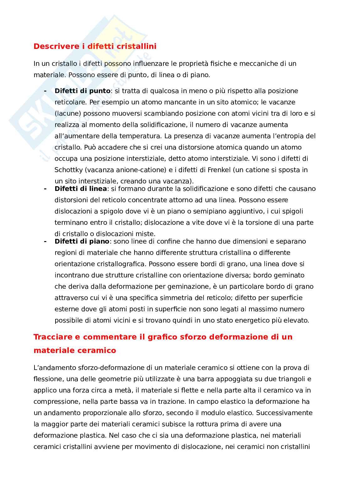Domande Tecnologie dei materiali  Pag. 36