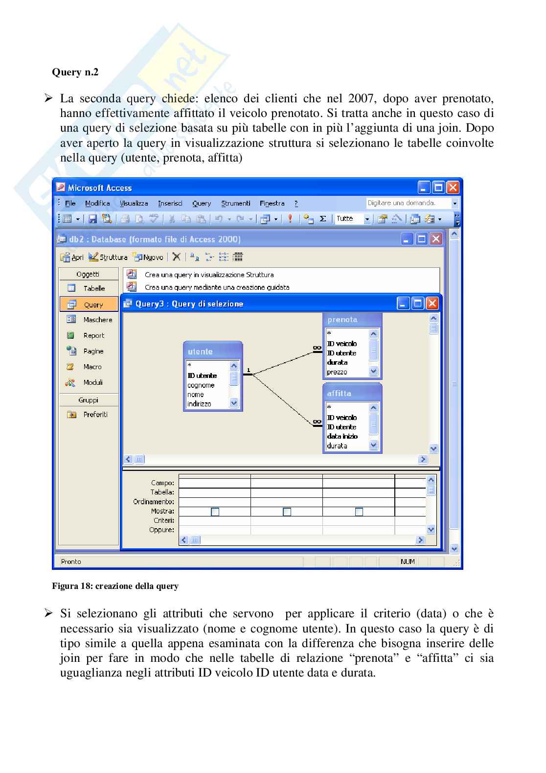 Data base con Access, esercizio affitto autoveicoli Pag. 16