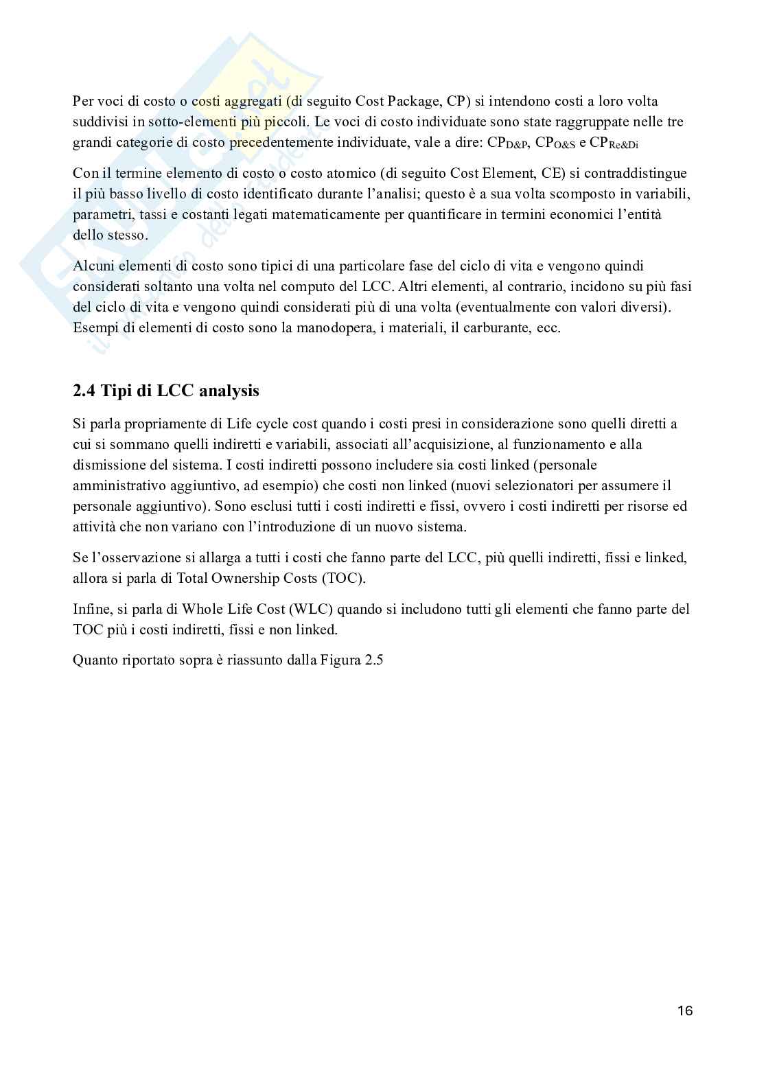 Costo del ciclo di vita di una nave militare Pag. 16