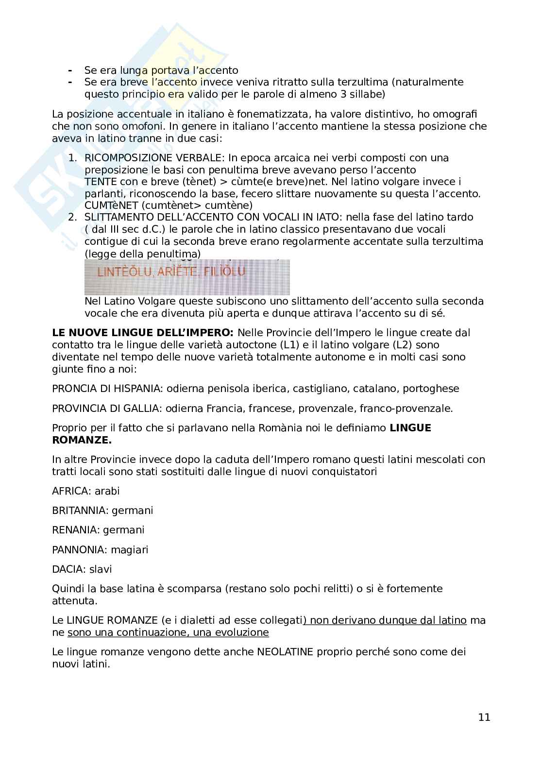 Grammatica storica - Appunti completi Pag. 11