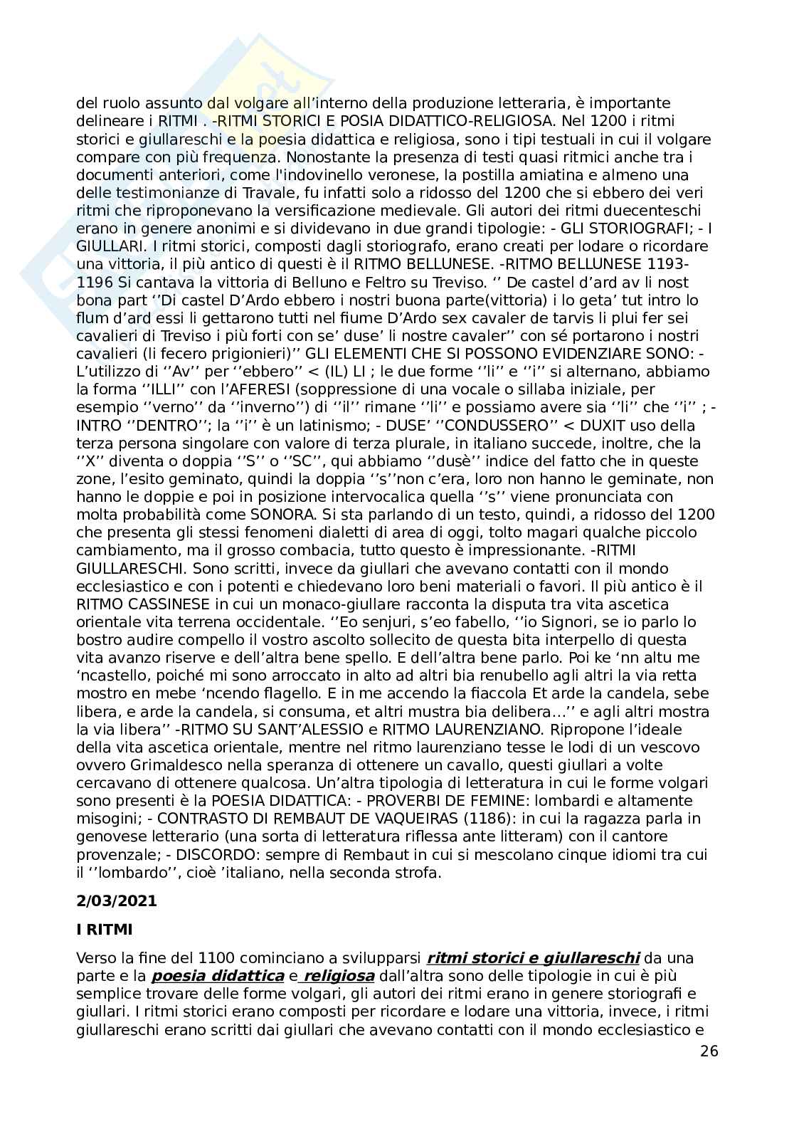 Grammatica storica - Appunti completi Pag. 26
