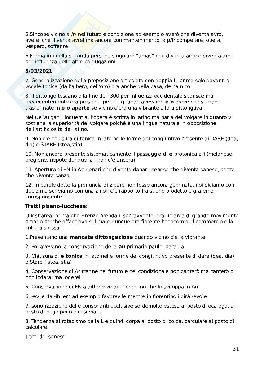 Grammatica storica - Appunti completi Pag. 31