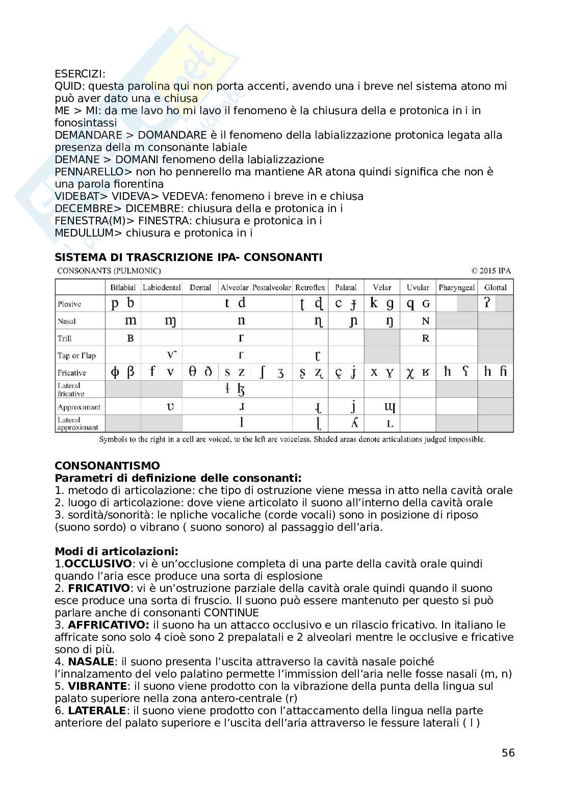 Grammatica storica - Appunti completi Pag. 56