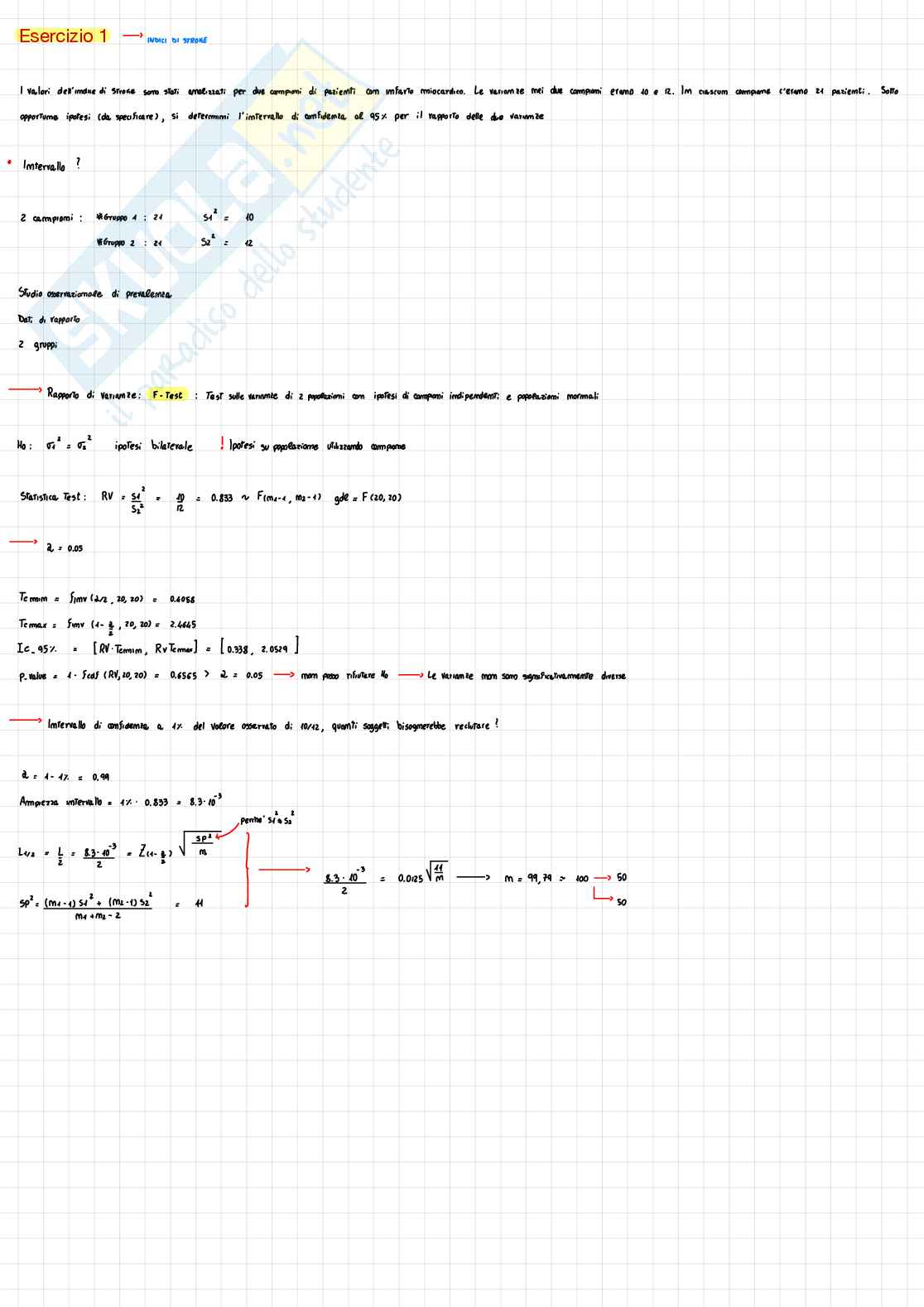 Esercizi per tipologia - Elaborazione di dati biomedici Pag. 1