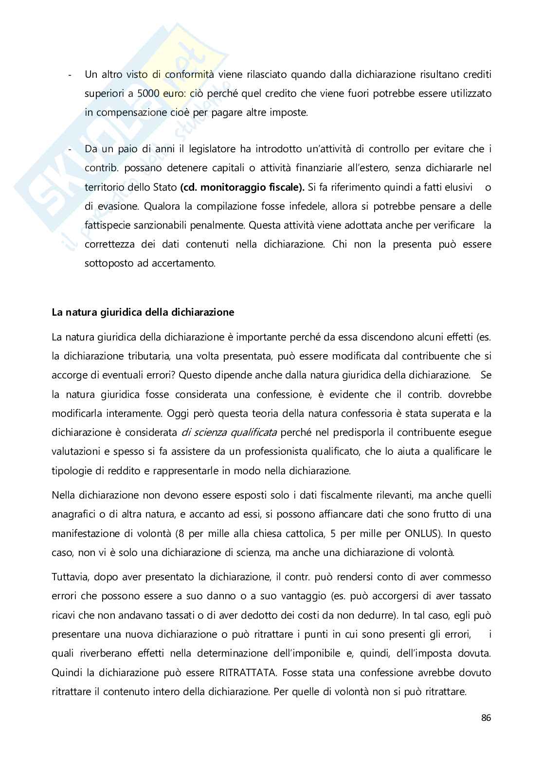 Riassunto esame Diritto tributario , Prof. Martella Melo, libro consigliato Teoria e tecnica dell'imposizione tributaria , Giuseppe Ingrao  Pag. 86
