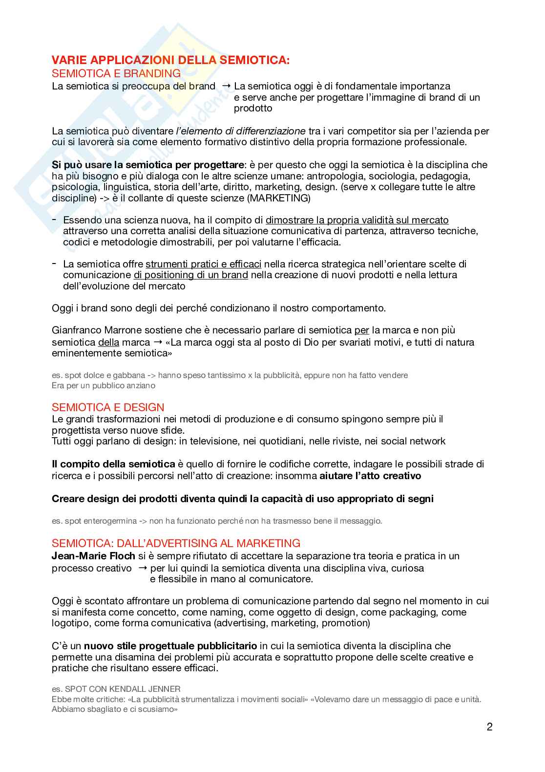 Appunti per l'esame di Semiotica   Pag. 2