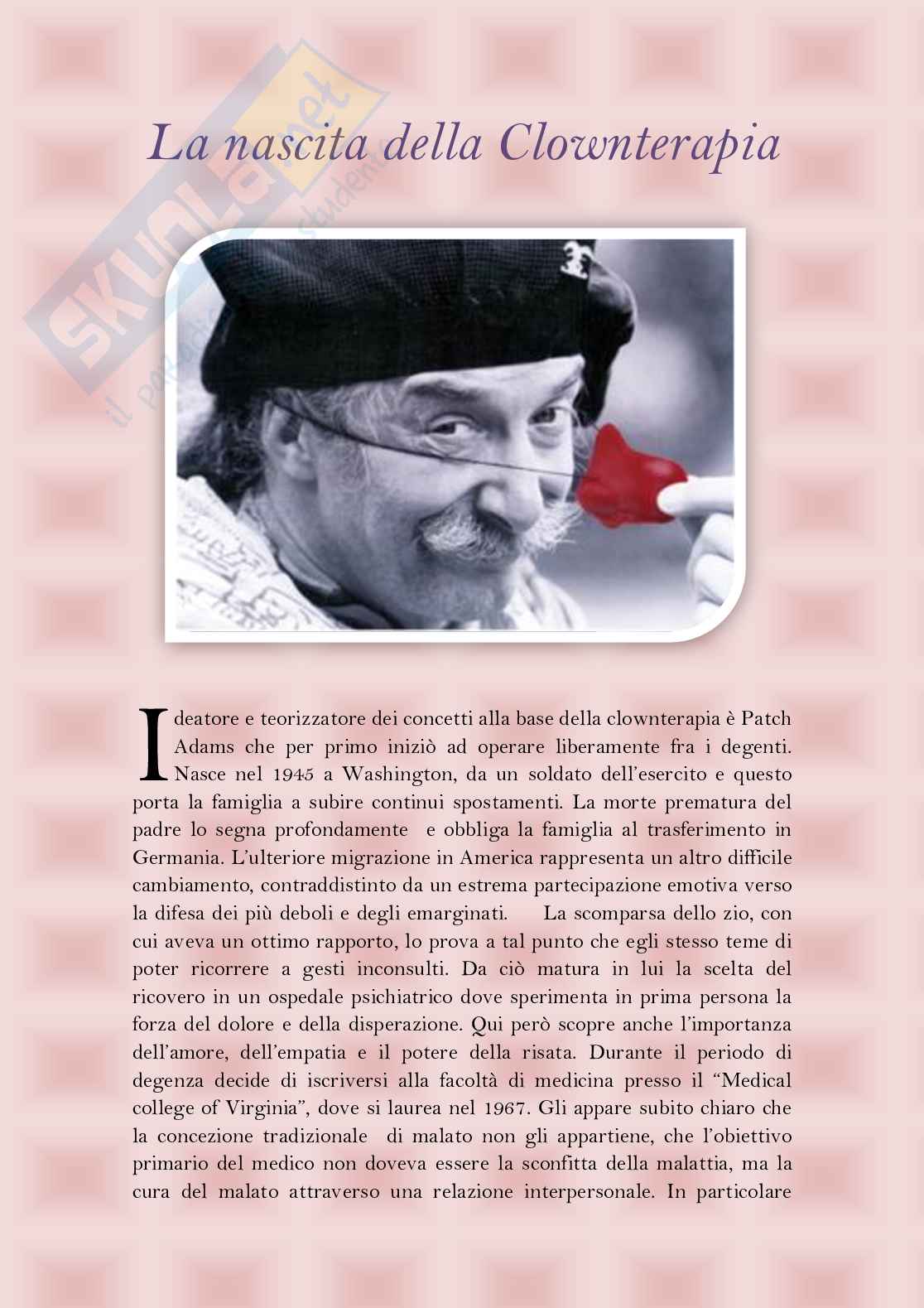 Clownterapia - Tesina Pag. 6