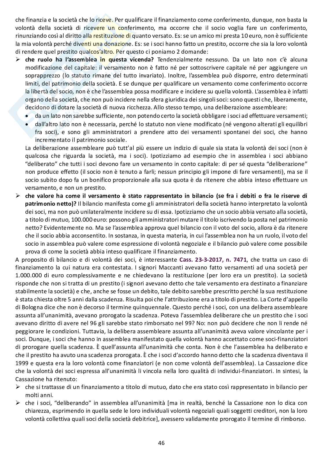 Appunti delle lezioni di diritto commerciale, modulo B - Argomenti 4 e 5  Pag. 16