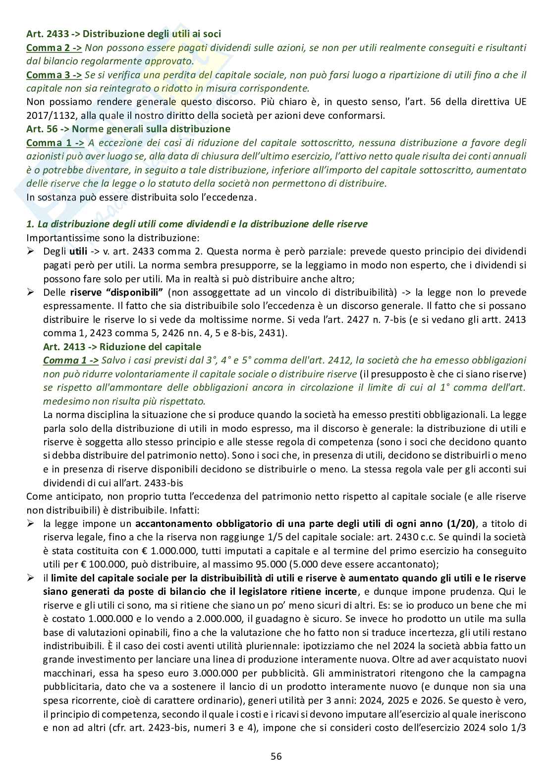 Appunti delle lezioni di diritto commerciale, modulo B - Argomenti 4 e 5  Pag. 26