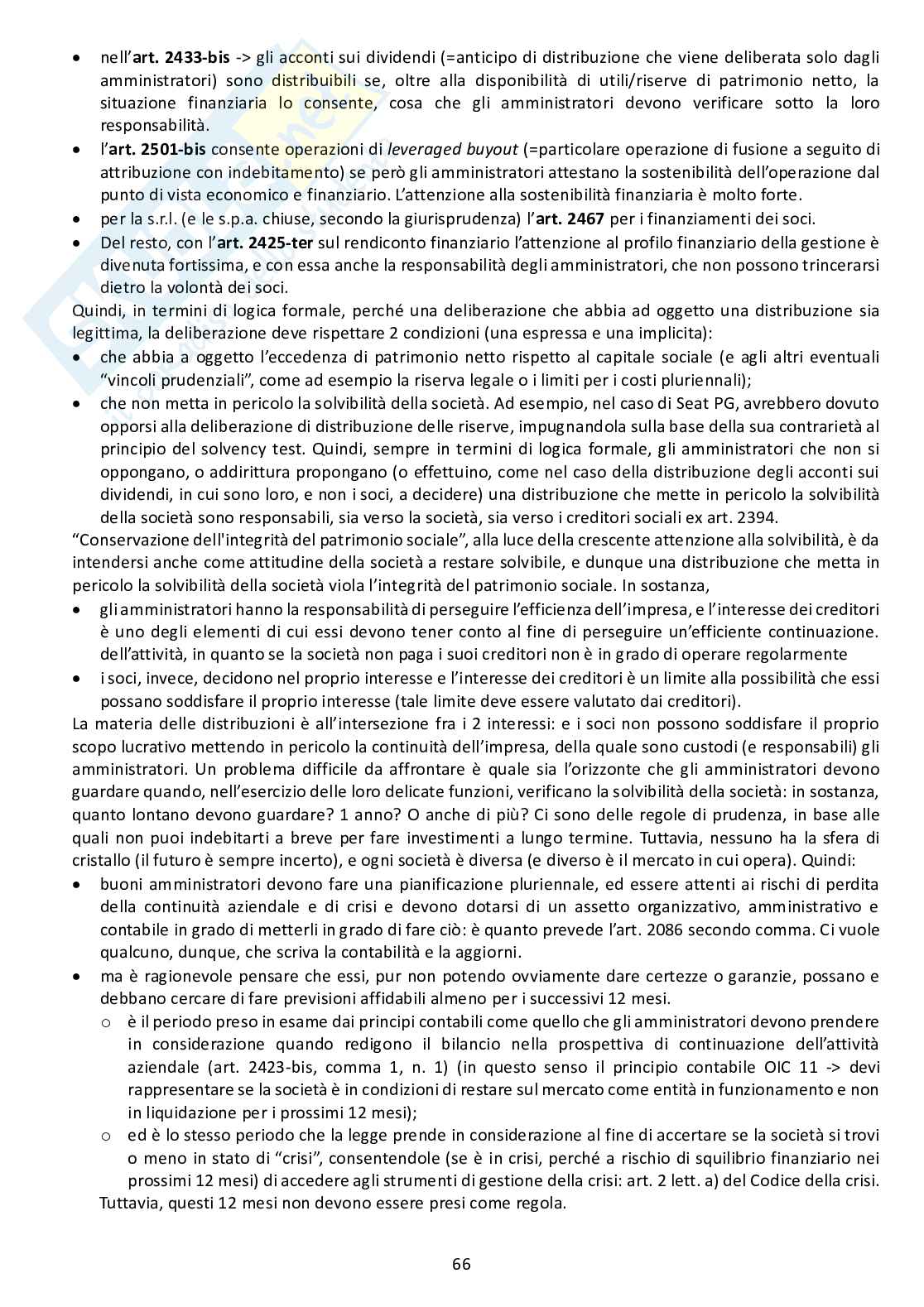 Appunti delle lezioni di diritto commerciale, modulo B - Argomenti 4 e 5  Pag. 36
