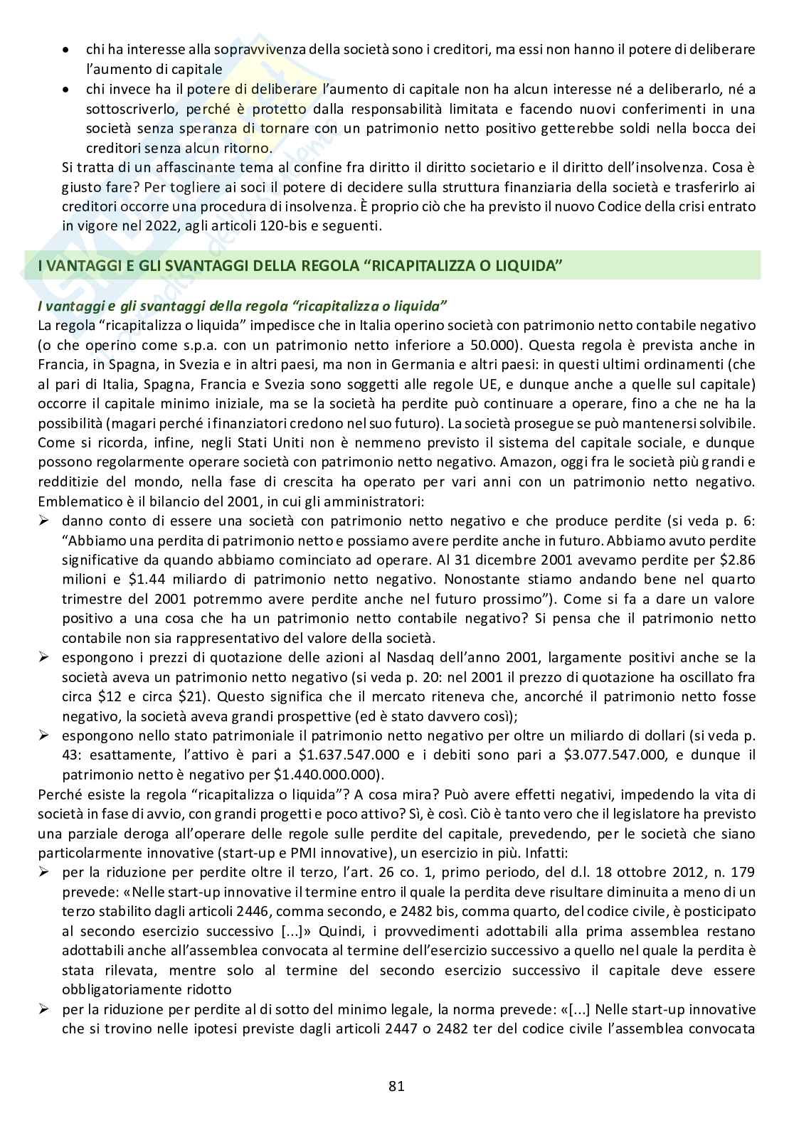 Appunti delle lezioni di diritto commerciale, modulo B - Argomenti 4 e 5  Pag. 51