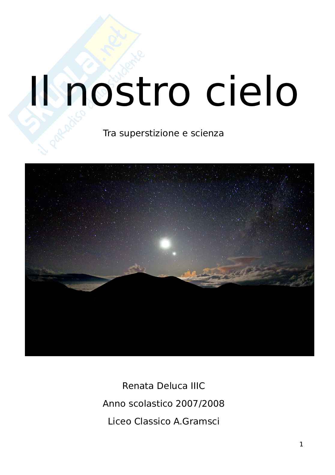 Cielo, tra realtà e superstizione Pag. 1