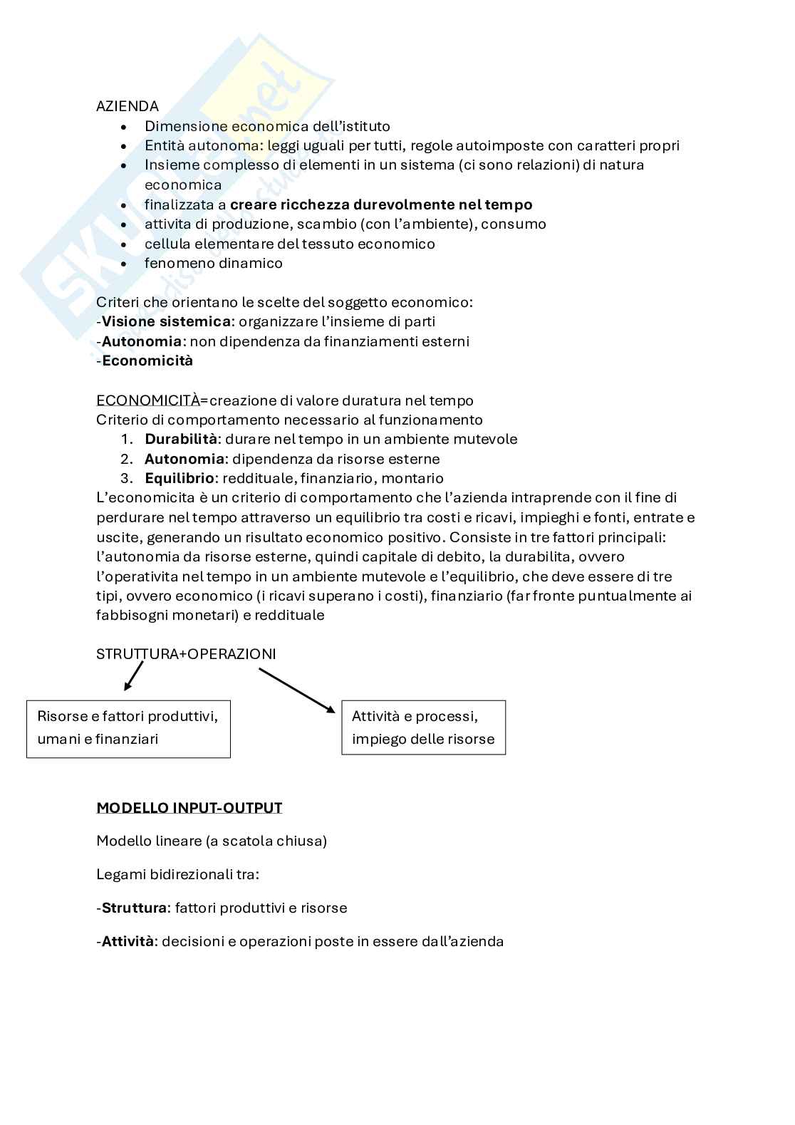 Riassunto esame Economia aziendale, Prof. Gubitta Paolo, libro consigliato Contabilità e bilancio, Cerbioni Pag. 1