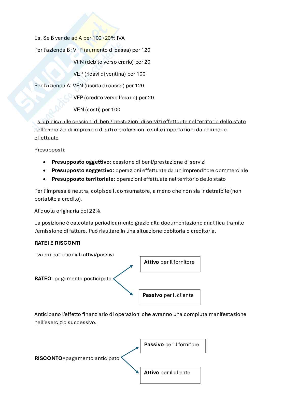Riassunto esame Economia aziendale, Prof. Gubitta Paolo, libro consigliato Contabilità e bilancio, Cerbioni Pag. 31