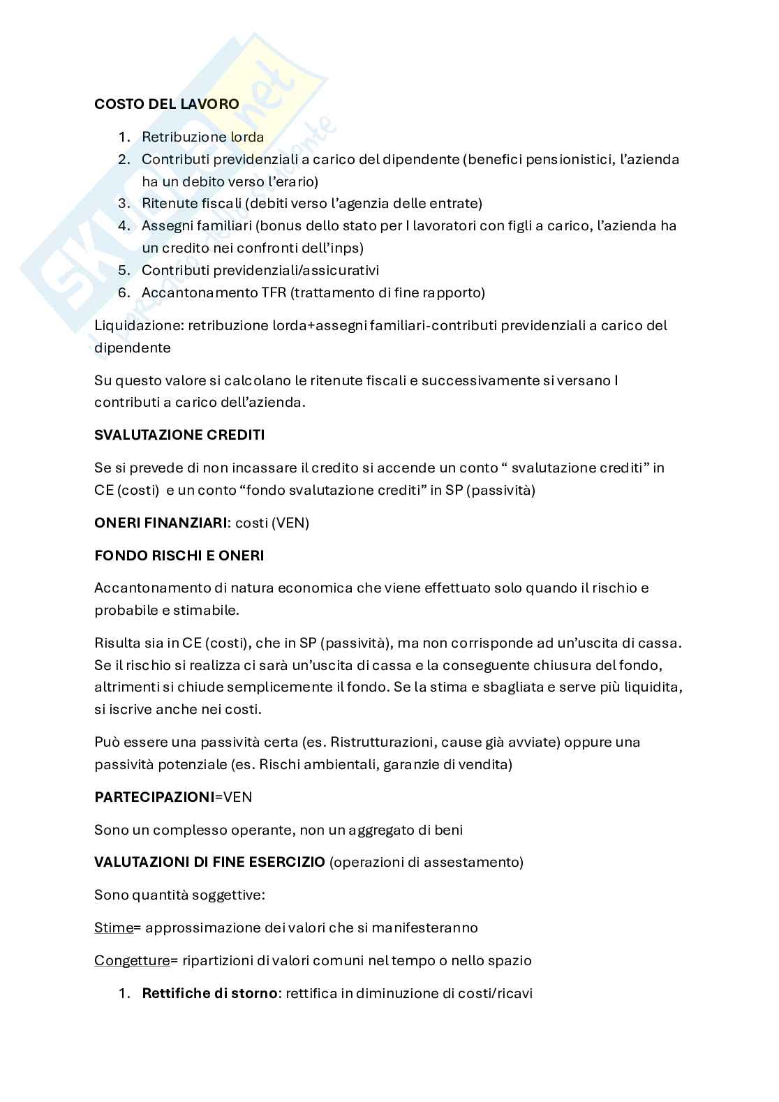 Riassunto esame Economia aziendale, Prof. Gubitta Paolo, libro consigliato Contabilità e bilancio, Cerbioni Pag. 41
