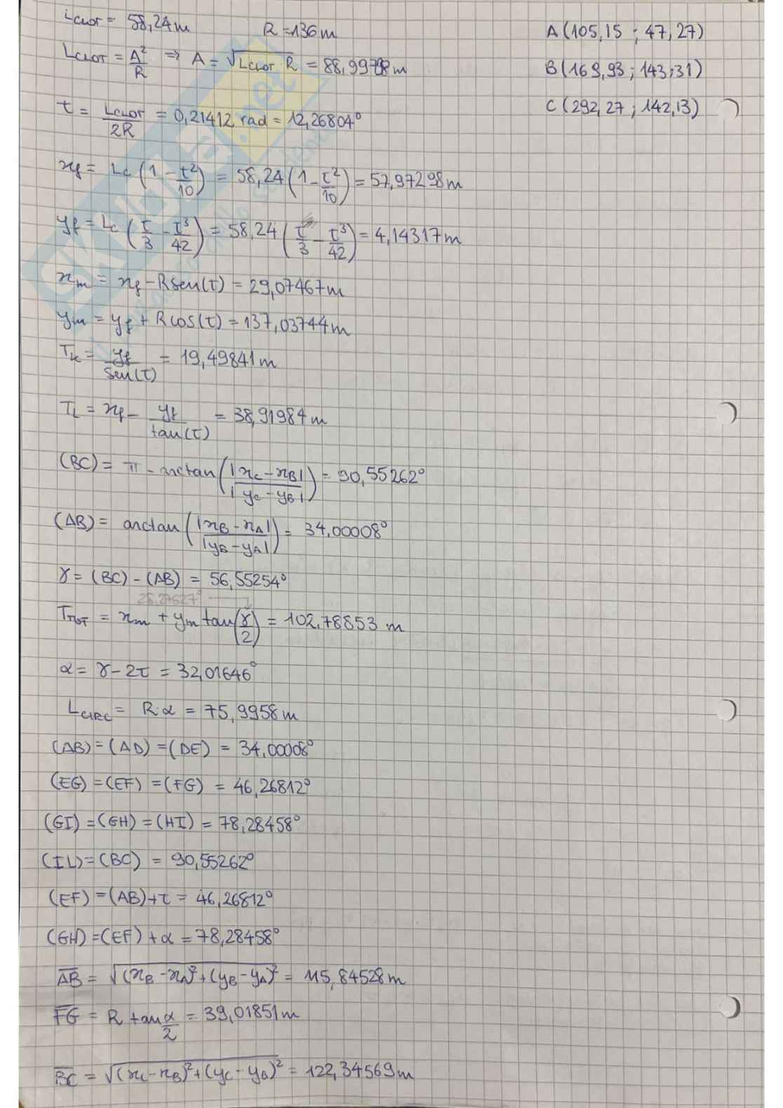 Prove d'esame svolte Infrastrutture viarie  Pag. 11