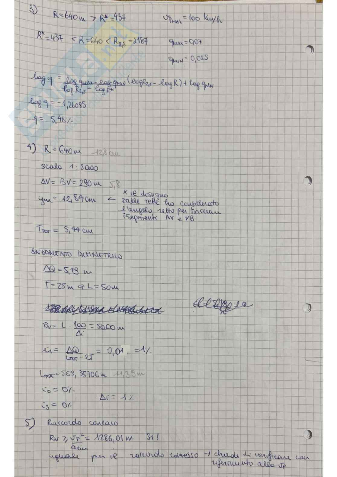 Prove d'esame svolte Infrastrutture viarie  Pag. 46