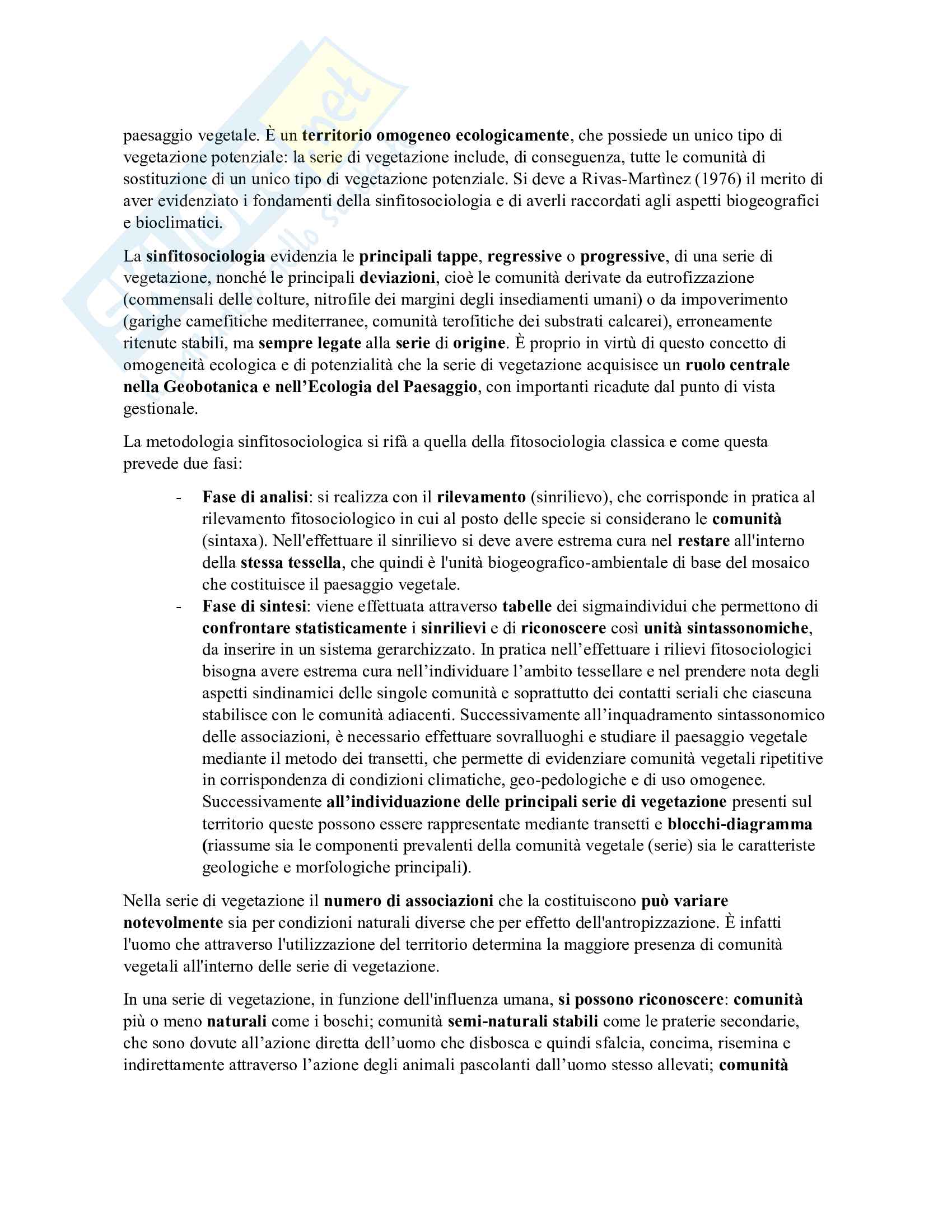 Ecologia vegetale Pag. 31