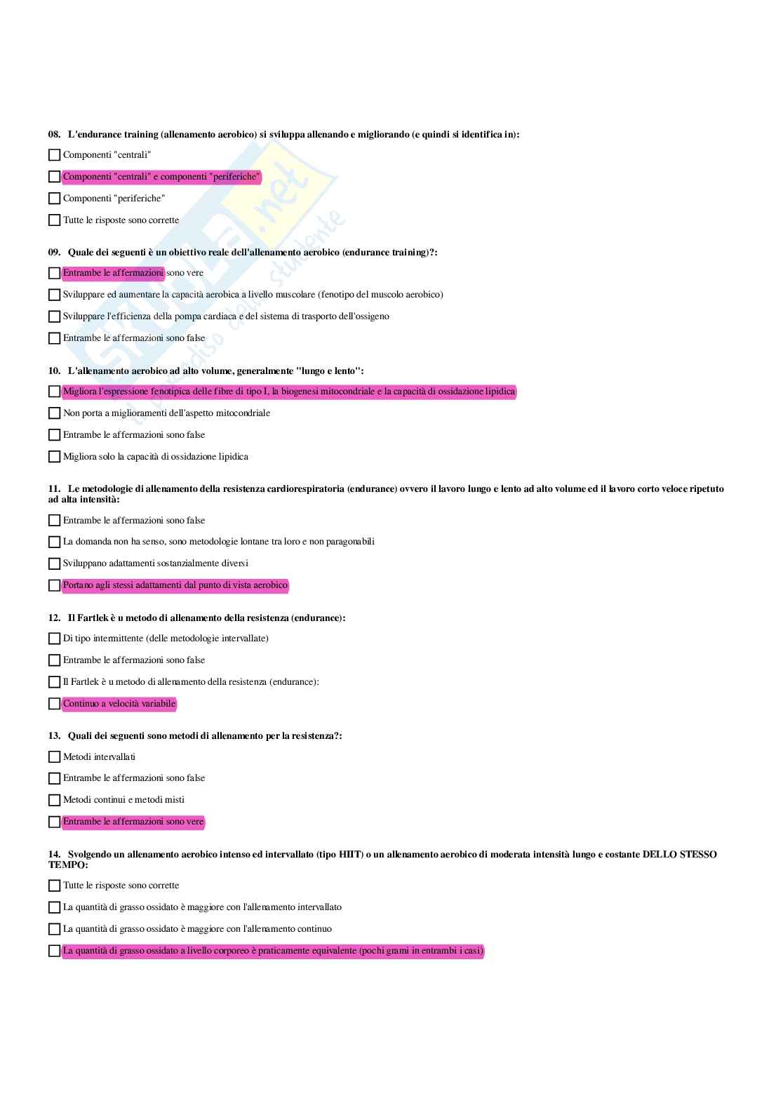 Paniere completo di Fitness e wellness (2026) - Risposte multiple e aperte corrette Pag. 46