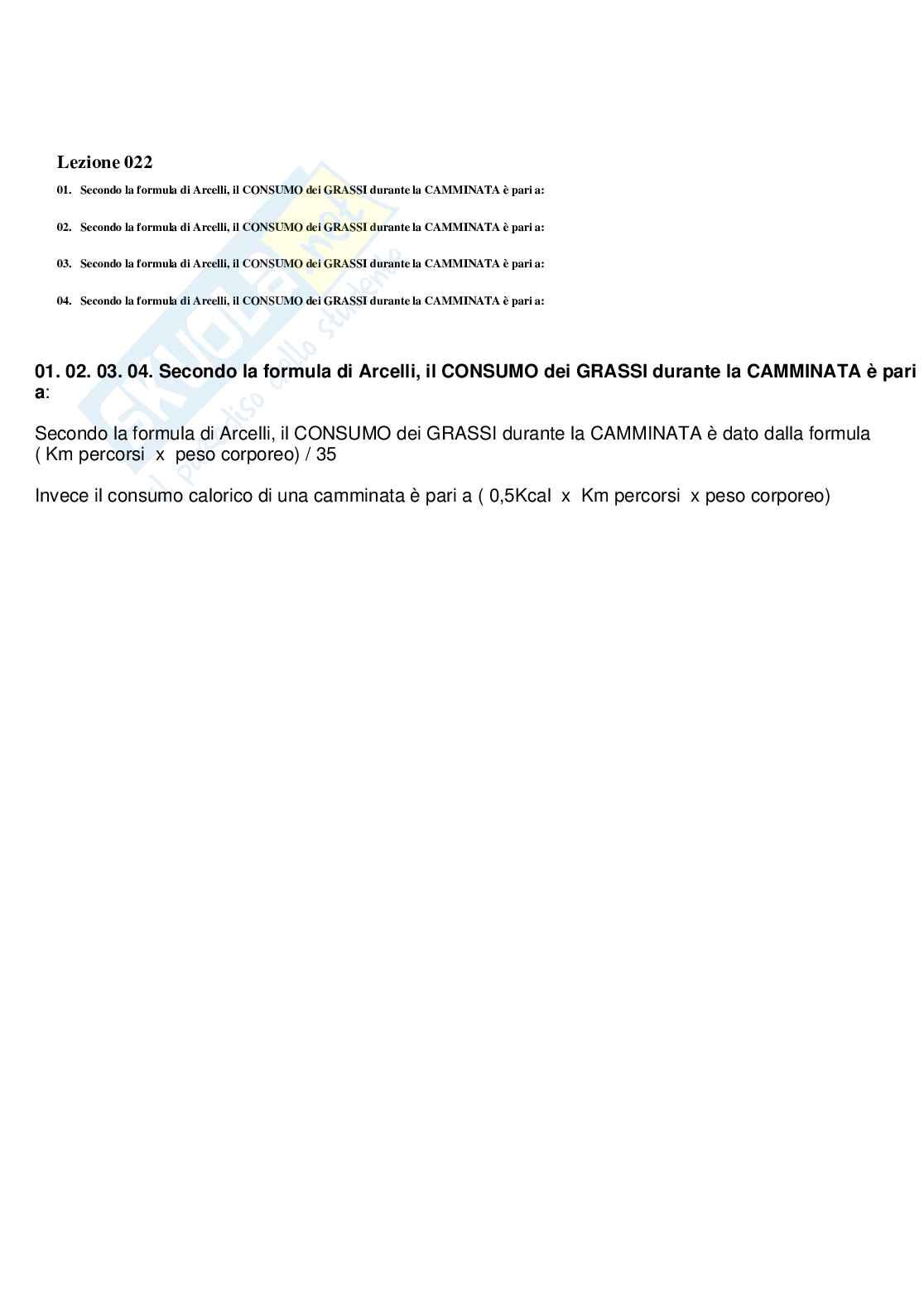 Paniere completo di Fitness e wellness (2026) - Risposte multiple e aperte corrette Pag. 51