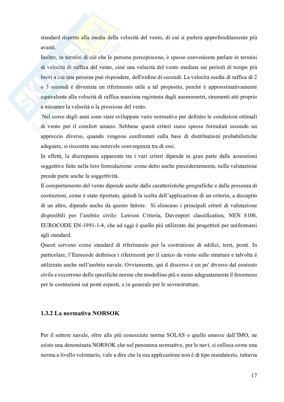 Valutazione del wind comfort su una Ro-pox di 250mt mediante codice di fluidodinamica computazionale Pag. 16