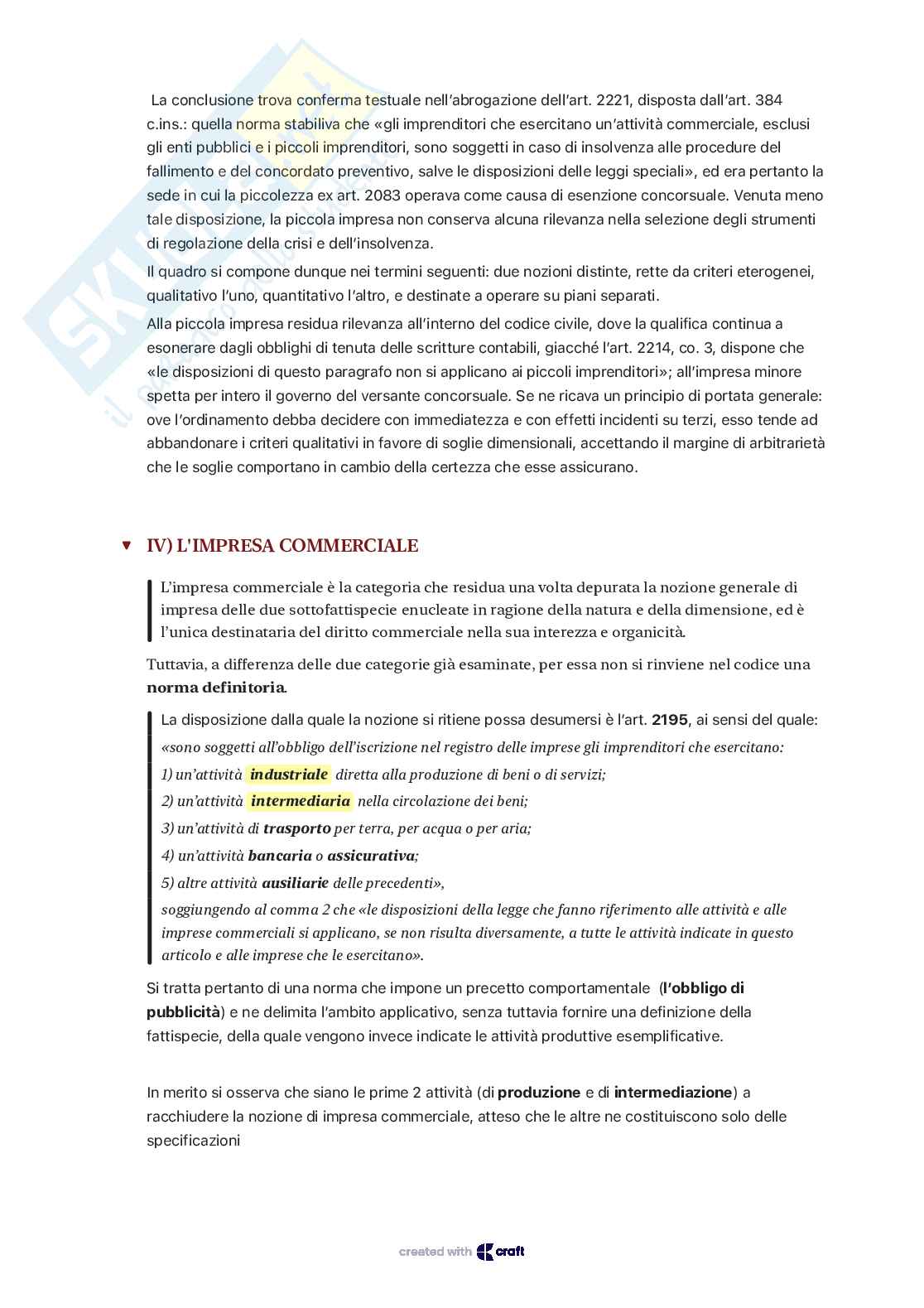 Appunti di Diritto commerciale sulla nozione della fattispecie impresa Pag. 16