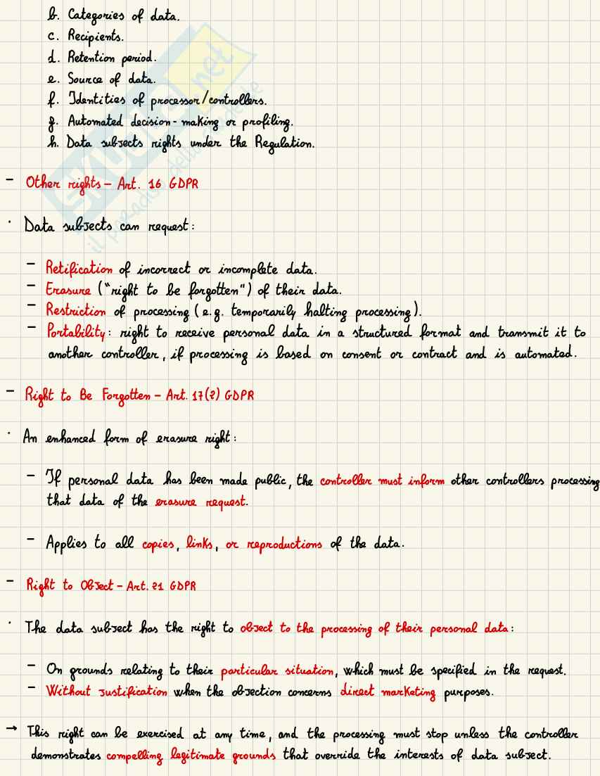 Appunti Information and technology law (parte 3) Pag. 1