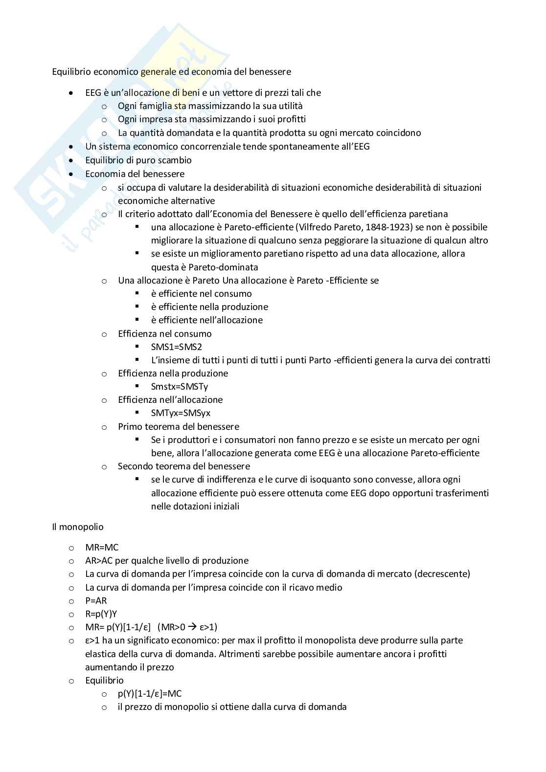 Appunti per esame di Microeconomia Pag. 11