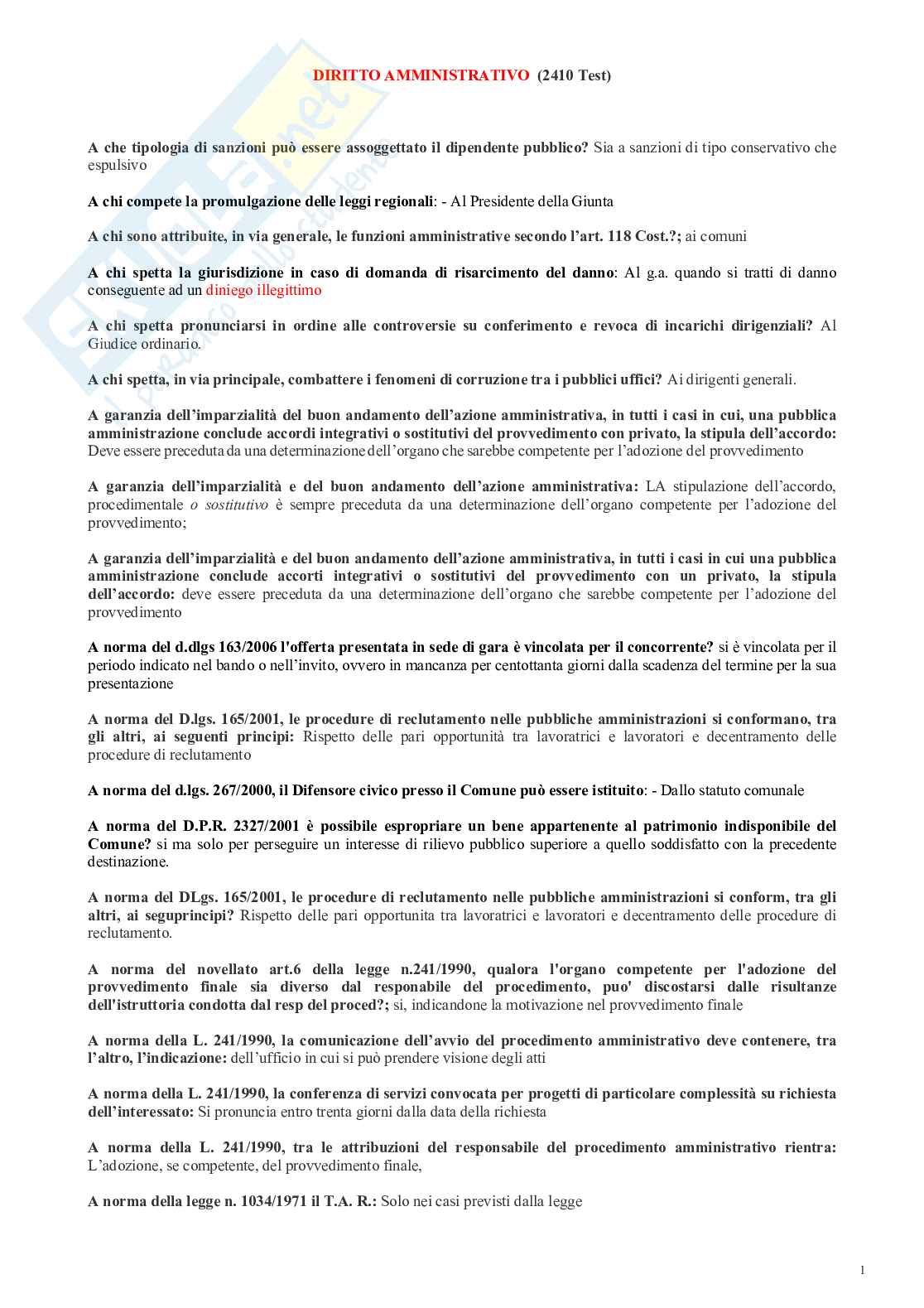 Paniere nuovo (2026) di Diritto amministrativo Pag. 2