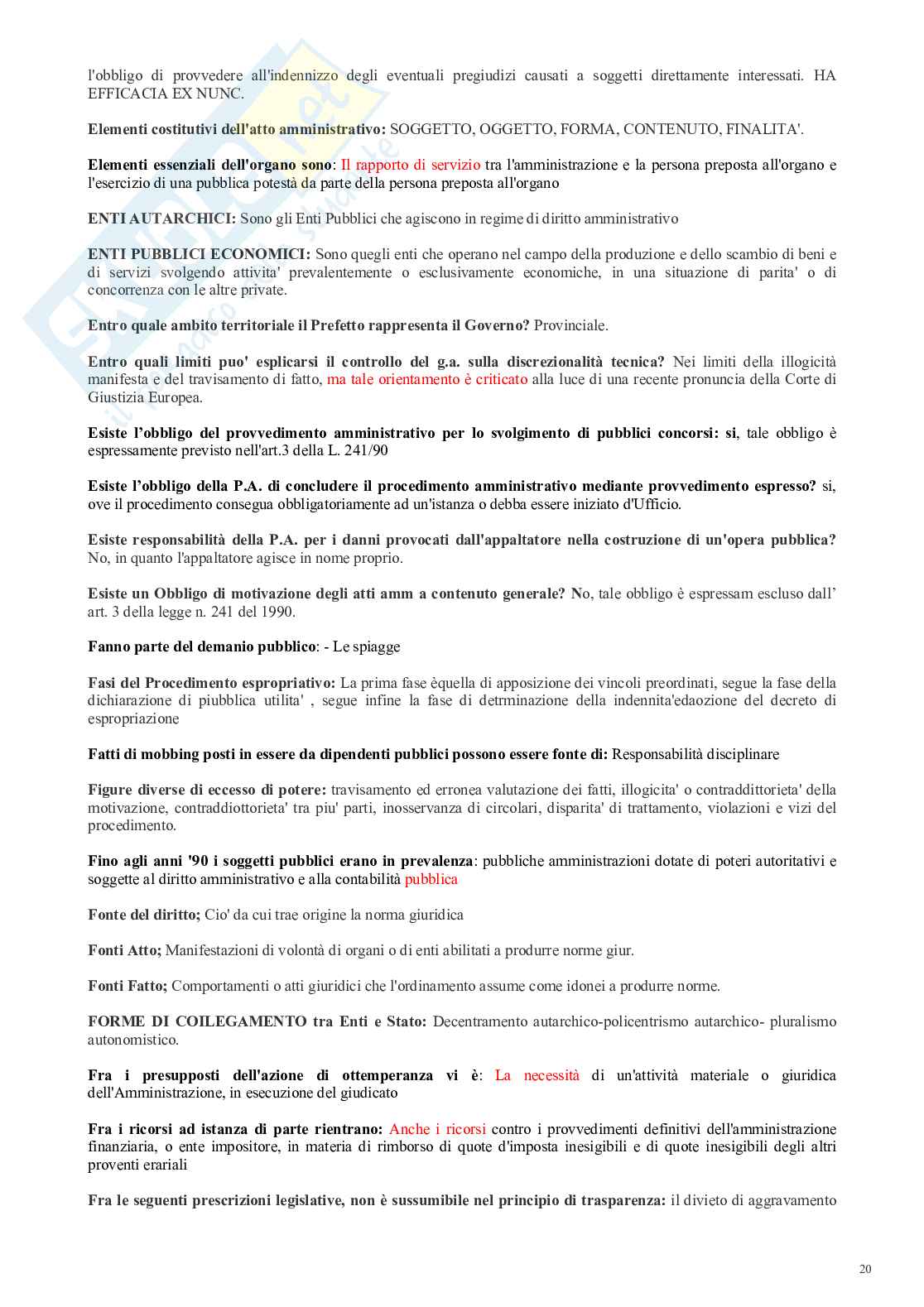 Paniere nuovo (2026) di Diritto amministrativo Pag. 21