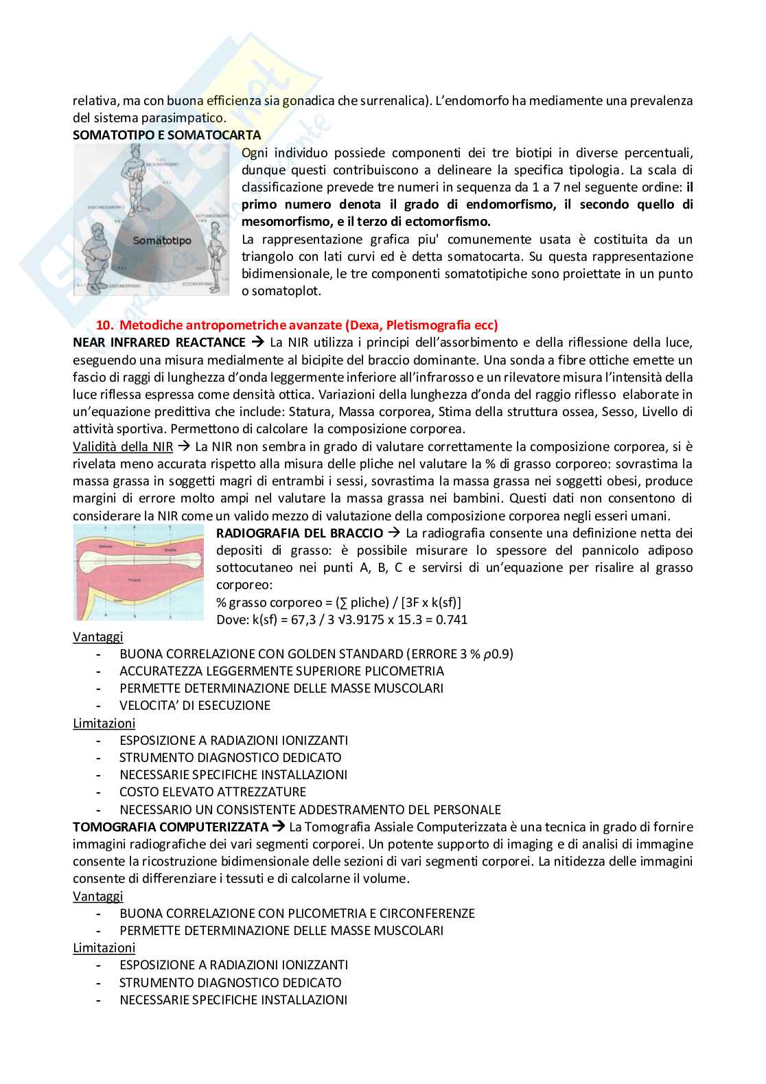 Appunti Lezioni di Laboratorio di Valutazione antropometrica Pag. 31