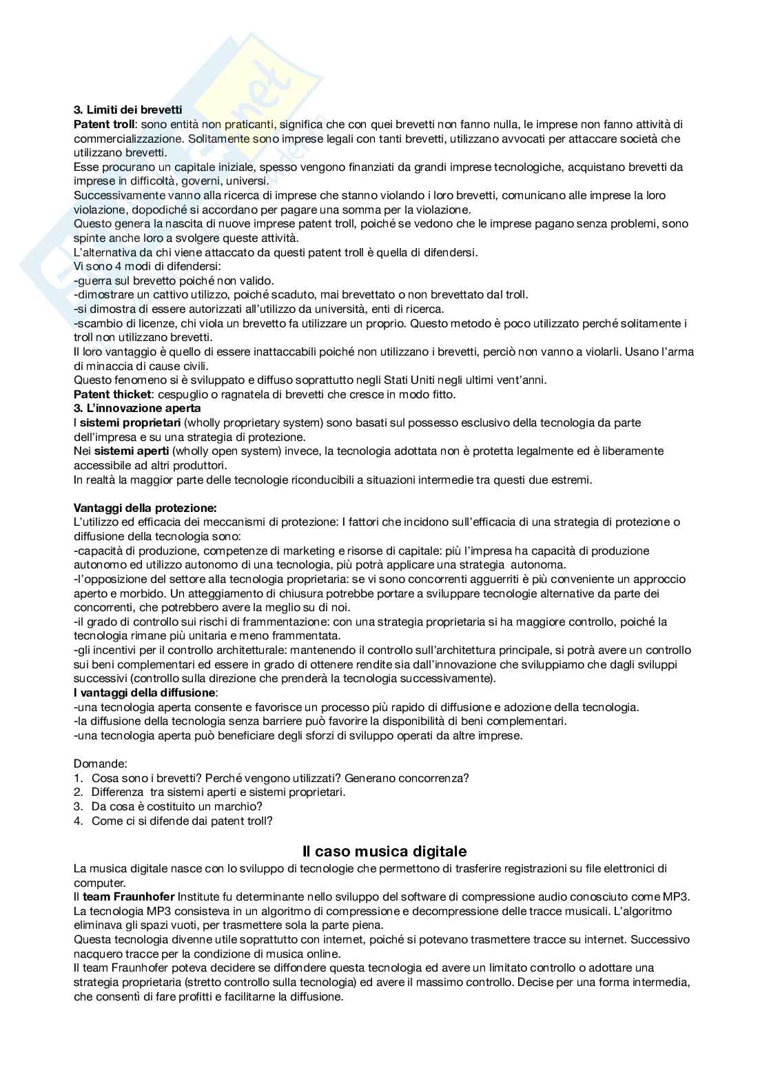 Economia dell'innovazione Pag. 16