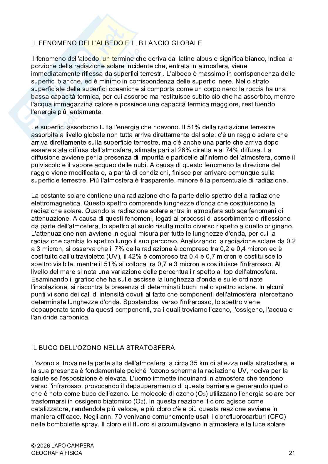 Geografia fisica, appunti completi. Esame di Fondamenti di scienze della terra  Pag. 21