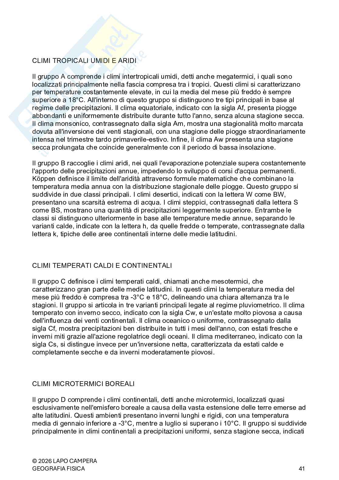Geografia fisica, appunti completi. Esame di Fondamenti di scienze della terra  Pag. 41