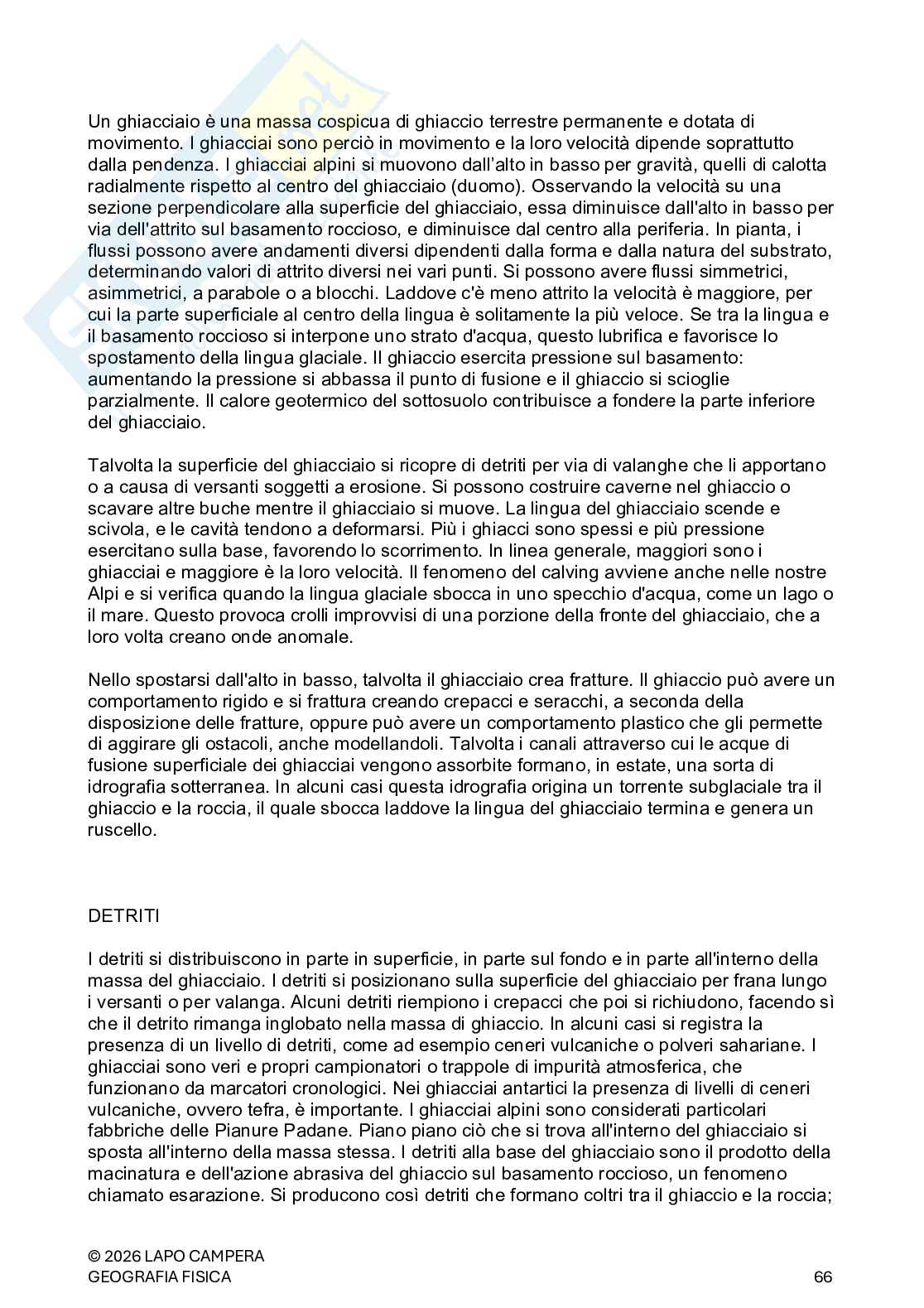 Geografia fisica, appunti completi. Esame di Fondamenti di scienze della terra  Pag. 66