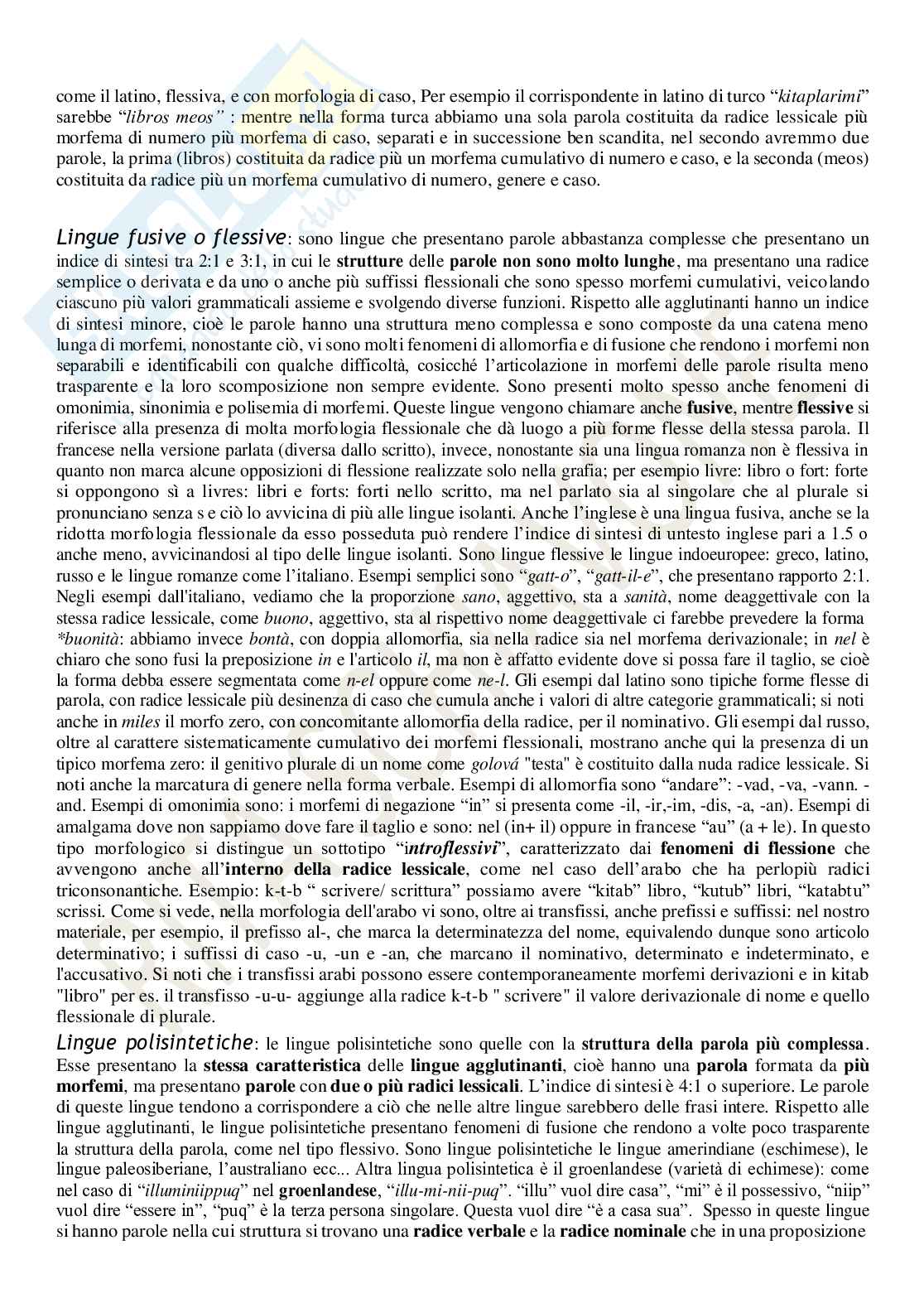 Linguistica generale - Appunti Pag. 41