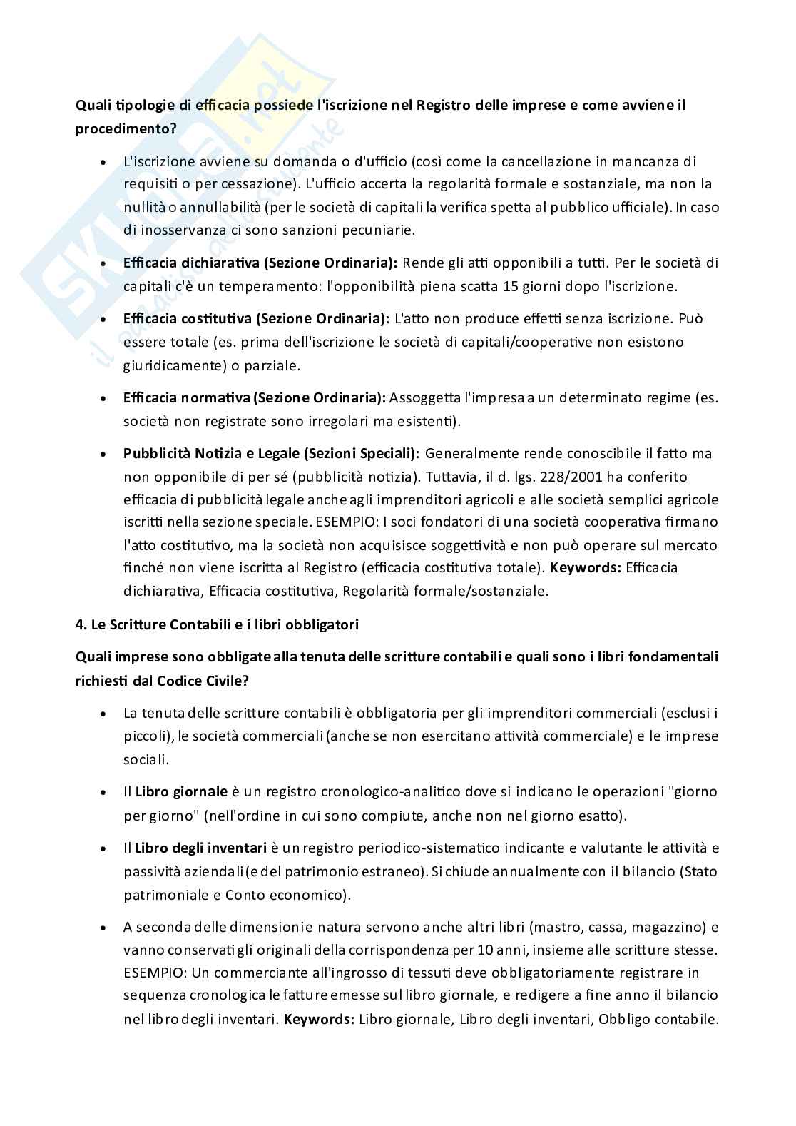 Appunti parziali e domande di Diritto commerciale  Pag. 11