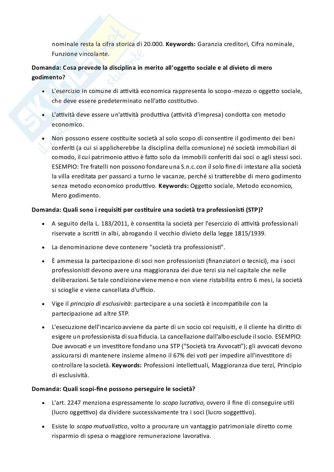 Appunti parziali e domande di Diritto commerciale  Pag. 26